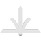 Ekena Millwork Redmond Architectural Grade PVC Gable Bracket, 48"W x 32"H x 4"D x 4"F, 16/12 Pitch GBP048X32X0404RED00 - alternate 2